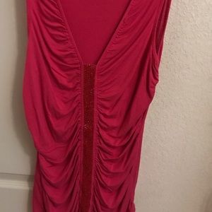 Hot pink sleeveless top